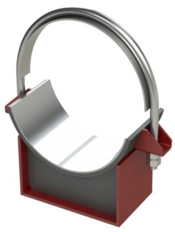 Опора скользящая хомутовая 325-Ст. 3 Н=200 ТС-626.00.000-047, Серия 5.903-13 Выпуск 8-95