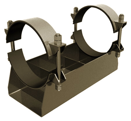 Опора скользящая бугельная 1420-Ст. 09Г2С Н=100 ТС-627.00.000-78, Серия 5.903-13 Выпуск 8-95