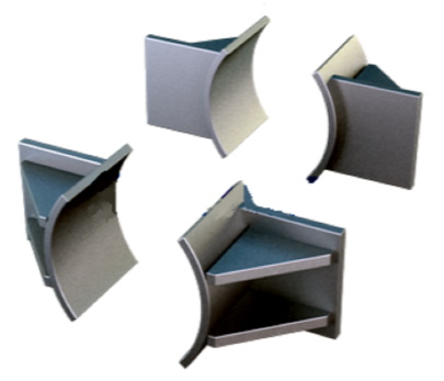 Опора неподвижная лобовая двухупорная усиленная Т6.16 1020, Ст. 3, серия 4.903-10