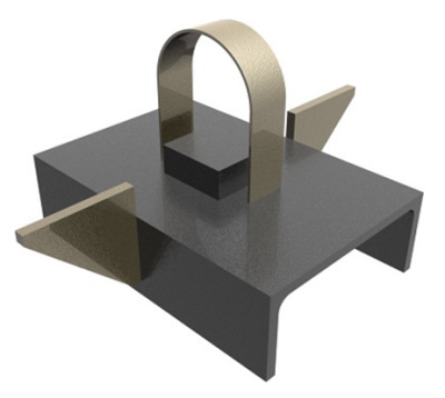 Опора неподвижная хомутовая Т3.01 32, Ст. 09Г2С, серия 4.903-10