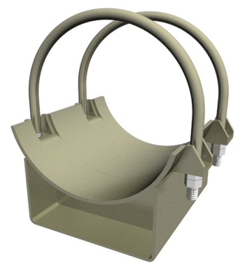 Опора неподвижная хомутовая Т12.26 273, H=150, Ст. 09Г2С, серия 4.903-10