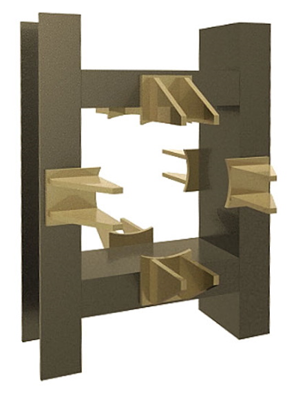 Опора неподвижная лобовая четырехупорная Т5.07 325, Ст. 3, серия 4.903-10