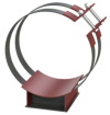 Опора скользящая 57-2-ППУ-ПЭ ГОСТ 30732-2006, Dнар.обол.=140, Ст. 3